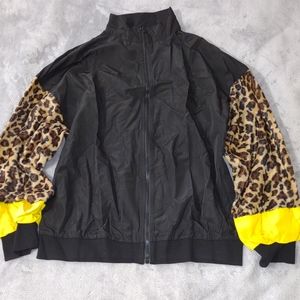Shein Leopard Sleeve Jacket